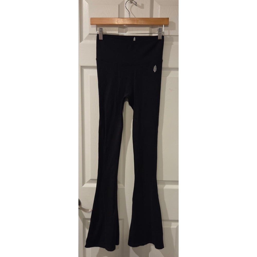 Free People Movement Good Karma Flare Leggings Women's XS/S Black High Rise Yoga
